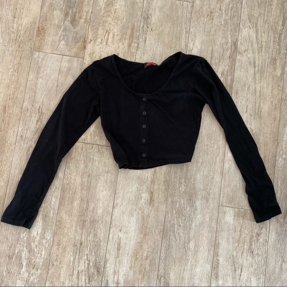 Motel button up crop top